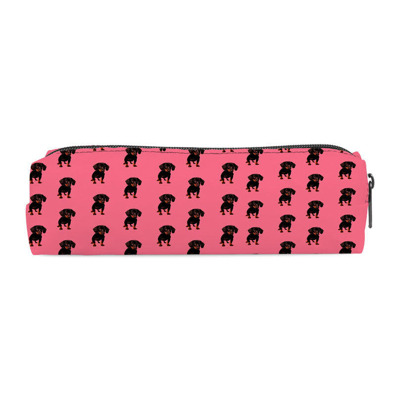 Simple Series Casual Polyester Animal Cartoon Dachshund Pen Pouches