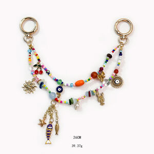 Luxurious Series Casual Devil's Eye Animal Sun Oceanic Style Mixed Color Cherry Shell Fish Starfish Resin Bag Charms h5 Picture3