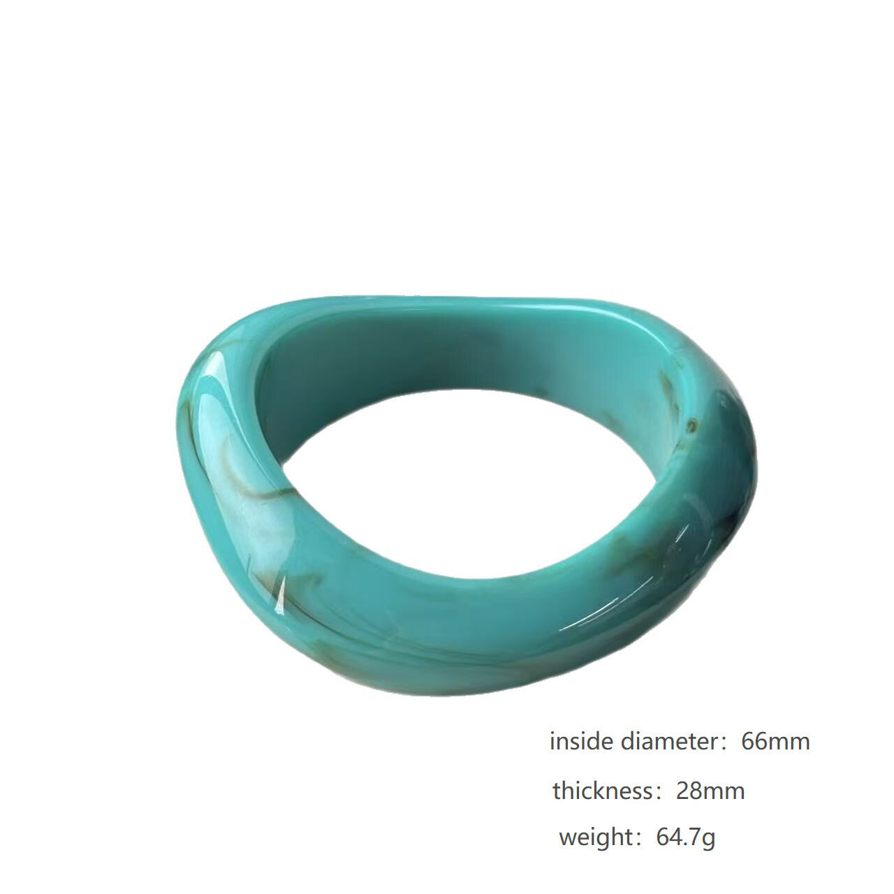Brazaletes De Resina Con Degradado De Color Para Mujer h5 Imagen5