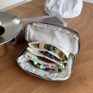 Luxurious Series Retro Leopard Print Canvas Makeup Bags h5 Picture3