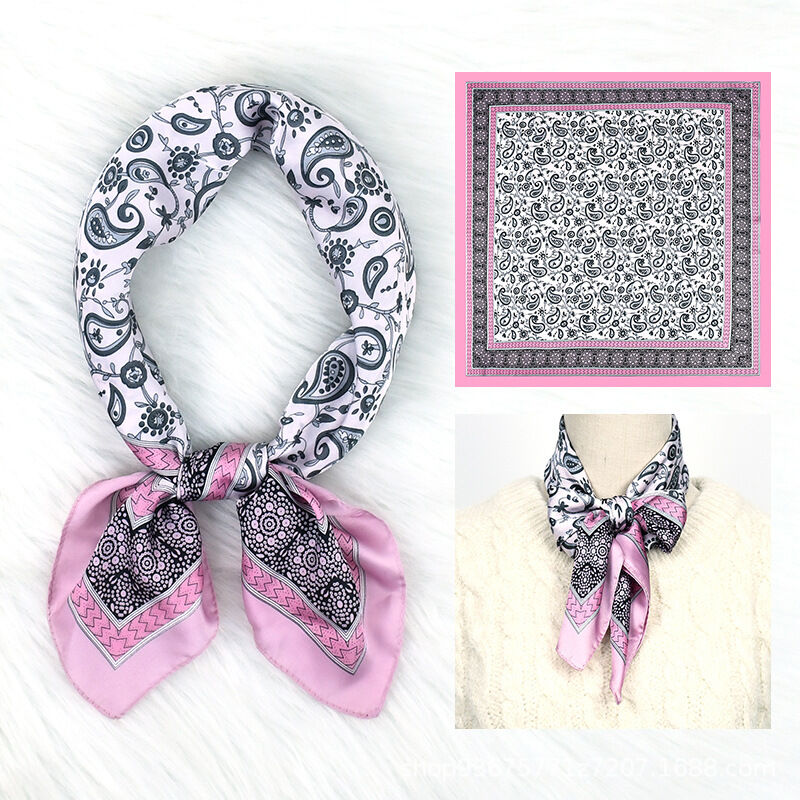 Ethnic Series Casual Mixed Color Gradient Color Paisley Pattern Imitation Silk Summer Scarves