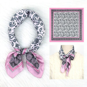 Ethnic Series Casual Mixed Color Gradient Color Paisley Pattern Imitation Silk Summer Scarves h5
