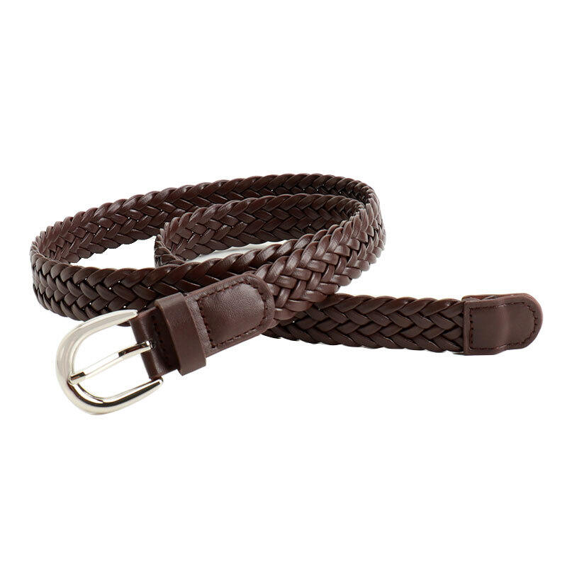 Simple Series Daily Solid Color Woven Premium Quality Pu Woven Belt h5Picture5