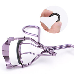 Wimpernzange Aus Metall, Einfach, Einfarbig, Mit Farbverlauf h5 Bild4