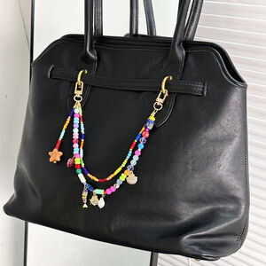 Luxurious Series Vacation Oceanic Style Beads Mixed Color Shell Fish Starfish Metal Bag Charms h5 Picture3