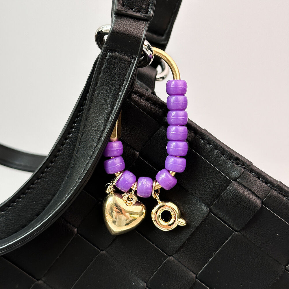 Simple Series Daily Letter Heart Beads Resin Bag Charms h5Picture4