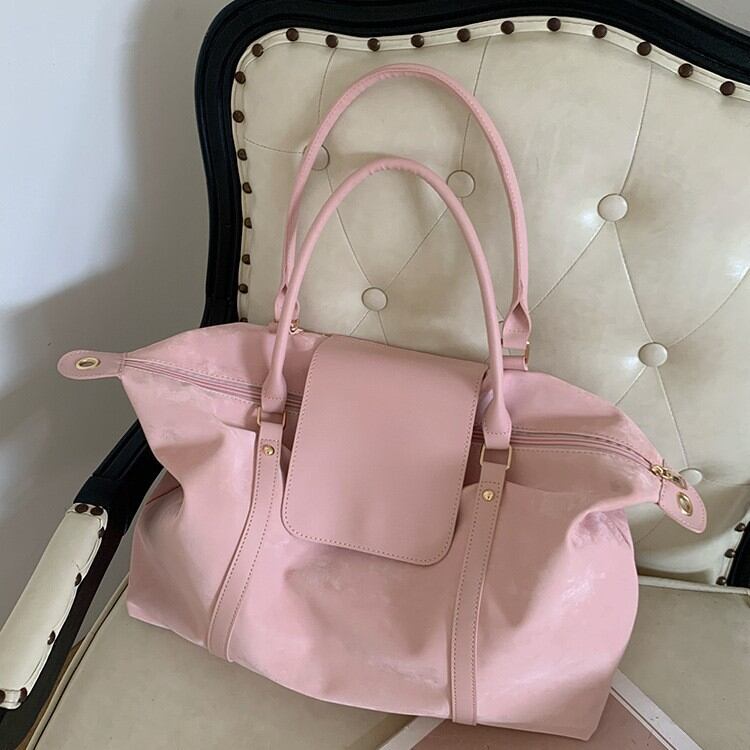 Casual Style None Solid Color Premium Quality Pu Women's Square Sports & Travel Bags h5Picture3