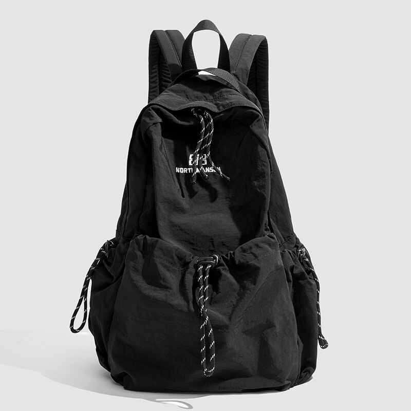 Sporty Style None Letter Solid Color Nylon Women's Backpack