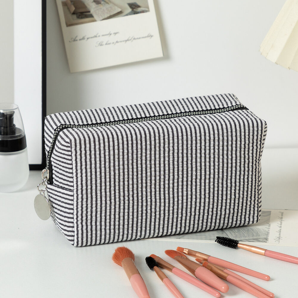 Bolsas De Maquillaje De Poliéster Simple Series Daily Stripe