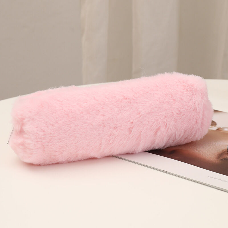 Simple Series Daily Imitation Fur Solid Color Pen Pouches