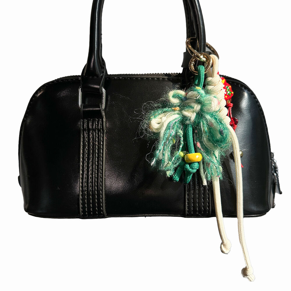 Simple Series Casual Bow Knot Twist Christmas Tassel Mixed Color Woven Rope Bag Charms h5Picture4