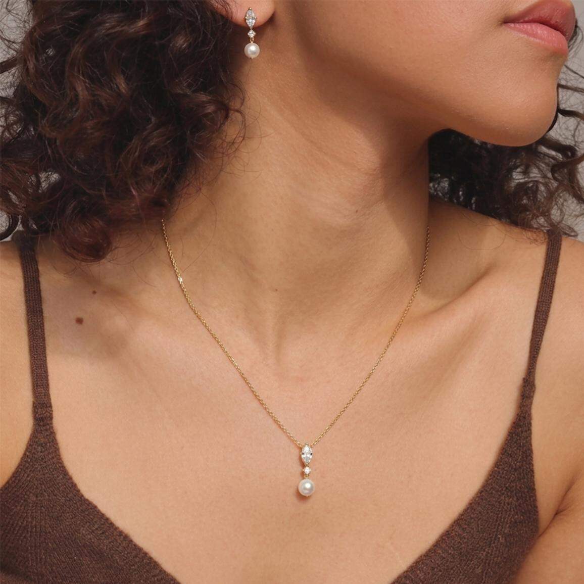 Simple Series Daily Irregular Shape Patchwork Stainless Steel Waterproof   Gold Color  Women's Necklaces Sets