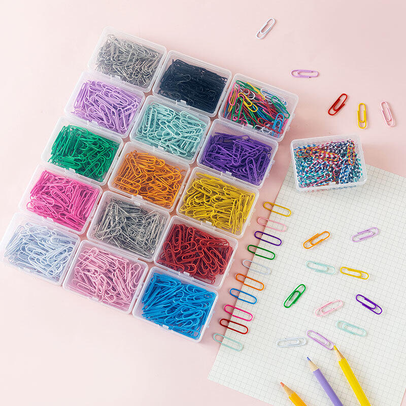 1 Coffret De Pinces À Cheveux Métalliques Simples, Rayures Et Couleurs Assorties, Pour Un Usage Quotidien h5Image2