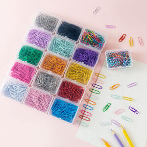 1 Coffret De Pinces À Cheveux Métalliques Simples, Rayures Et Couleurs Assorties, Pour Un Usage Quotidien h5 Image2