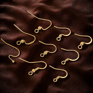 Solid Color Stainless Steel Gold Color Earrings Findings h5 Picture4