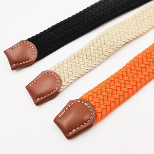 Simple Series Daily Solid Color Stripe Mixed Color Woven Nylon Woven Belt h5 Picture4