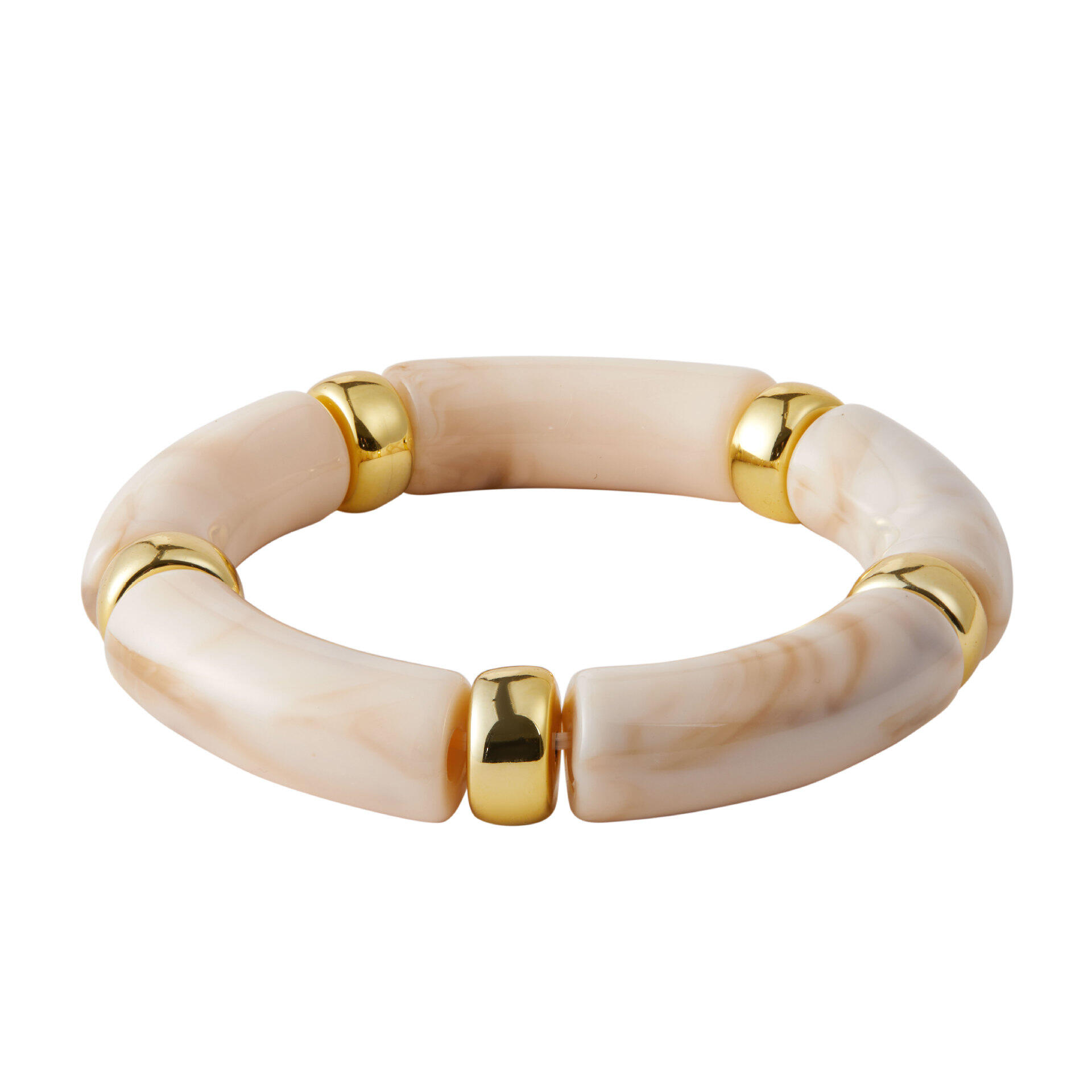 Simple Elastic Patchwork Resin Women's Bangles h5 