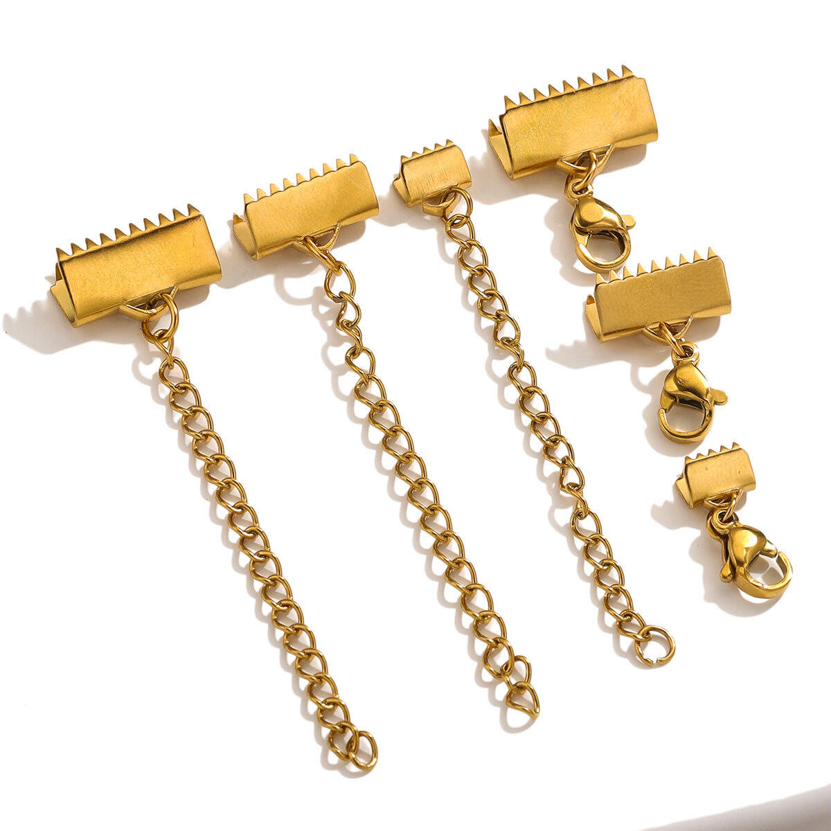 Solid Color Stainless Steel Waterproof Gold Color Jewelry Findings h5 Picture3