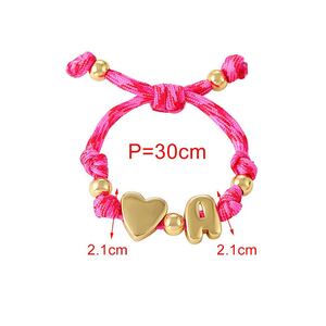 Bracelet Tressé En Corde Dorée Pour Femme, Collection Romantique Daily Letter h5 Image4