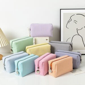 Bolsas De Maquillaje De Poliéster Simple Series Daily Stripe h5 Imagen2