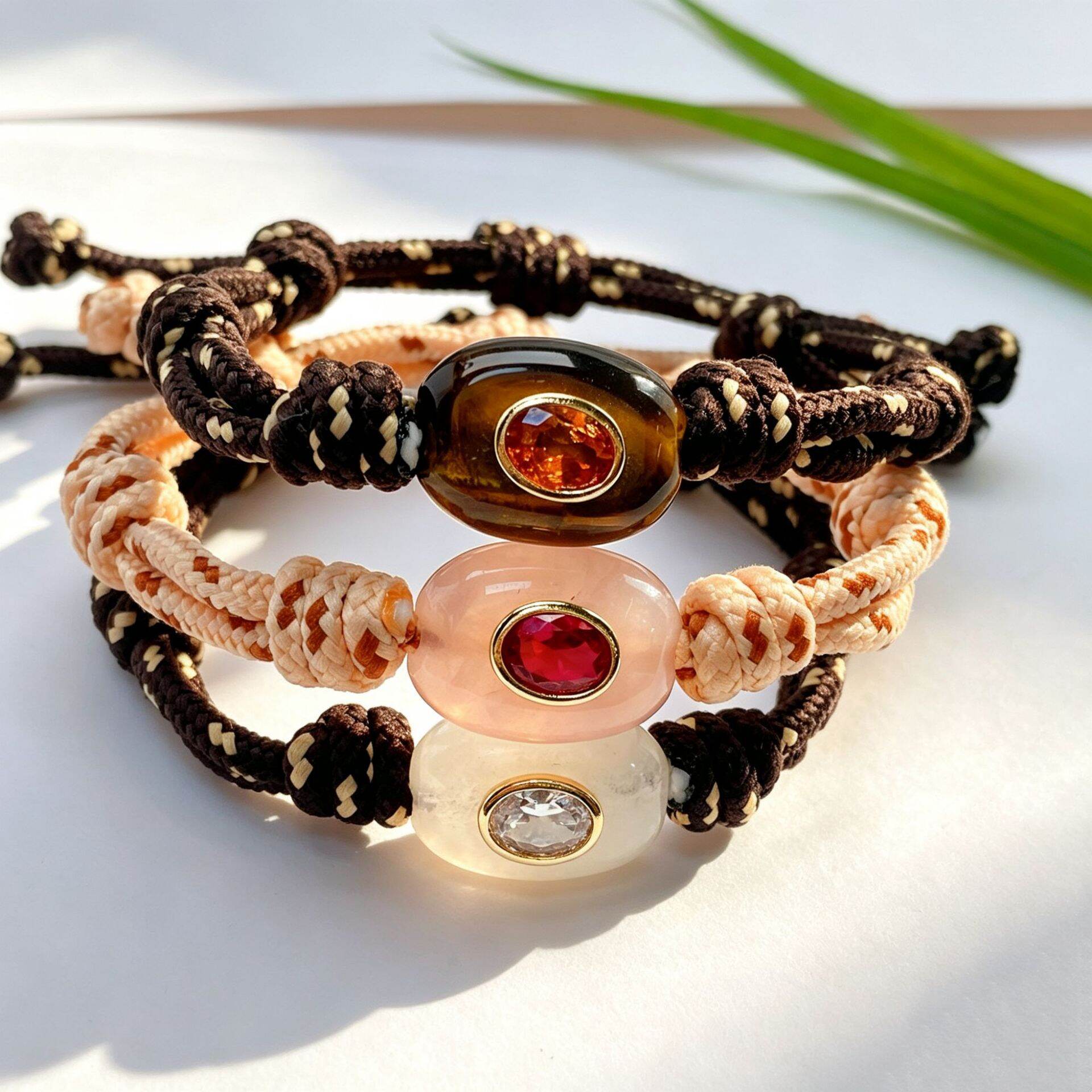 Ethnic Series Retro Twist Geometric Shape Rope Women's Braided Bracelets 2