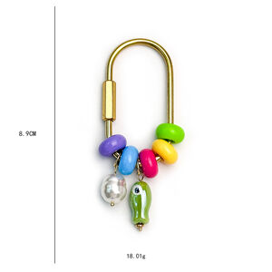 Simple Series Casual Oceanic Style Beads Mixed Color Fish Resin Bag Charms h5 Picture4