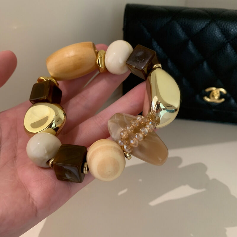 Irregular Shape Wooden & Resin Beads Women's Beaded Bracelets Picture4