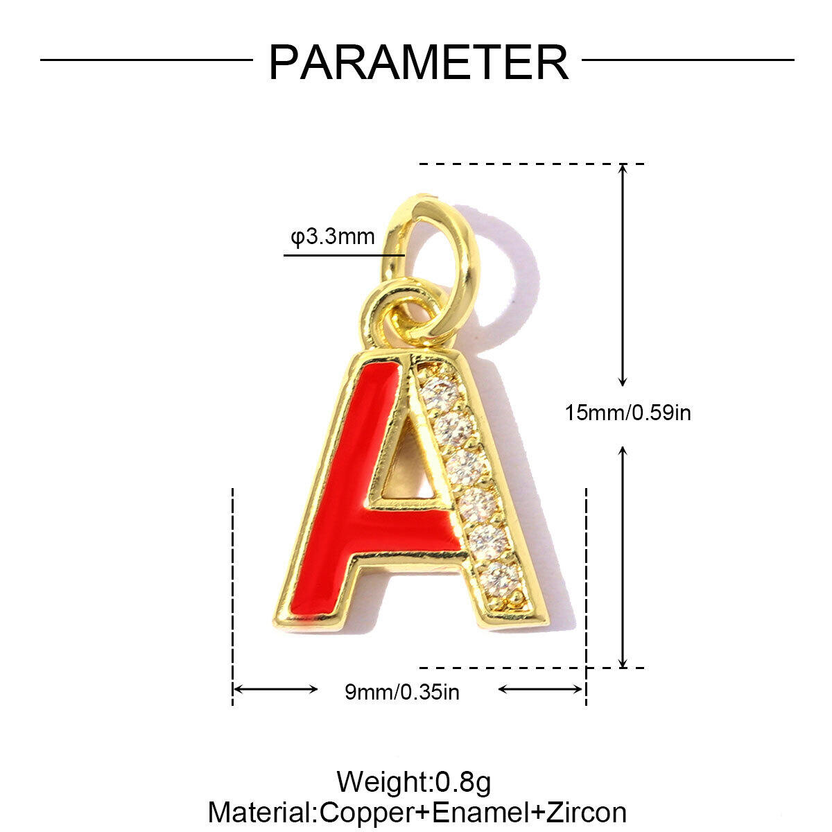 Eenvoudige Serie Doe-Het-Zelf Letterhangers In Koper-Goudkleur Voor Dames h5 