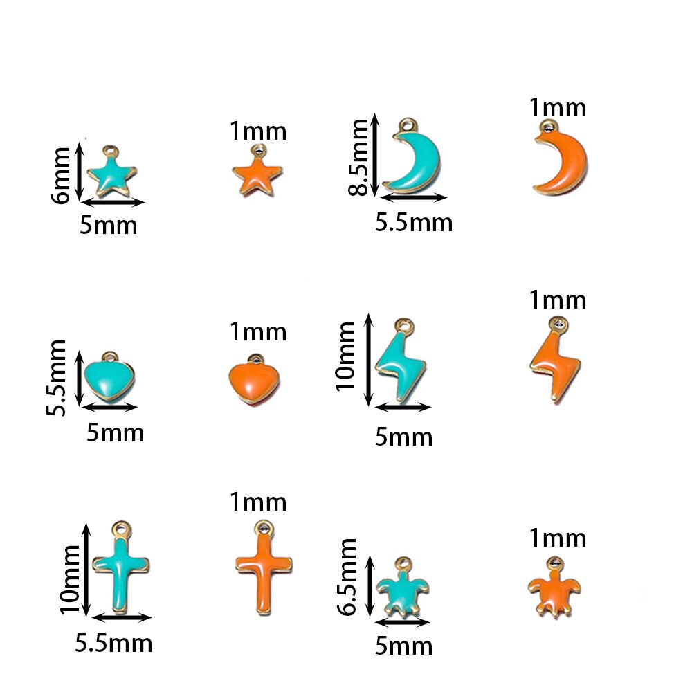 Simple Series Diy Heart Cross Star Moon Stainless Steel Waterproof Women's Pendants h5 Picture5