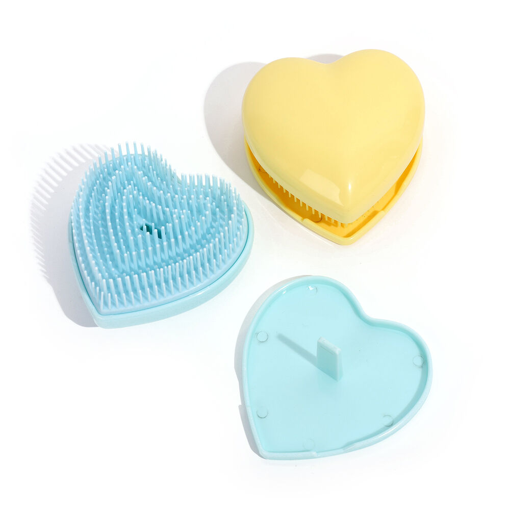 Peines De Plástico De Color Sólido De La Serie Simple Daily Heart h5Imagen2