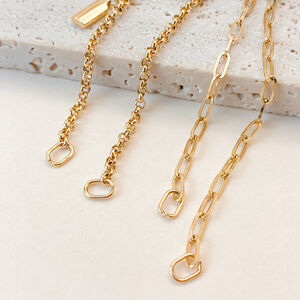 Simple Series Diy Chain Stainless Steel Waterproof Gold Color Jewelry Findings h5 Picture4