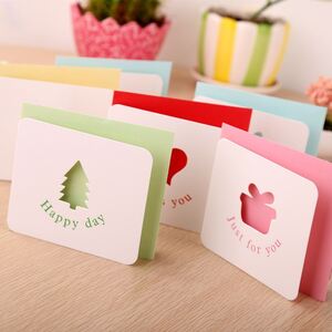 Simple Series Daily Letter Heart Animal Bow Knot Christmas Oceanic Style Fish Paper Greeting Cards h5 Picture2