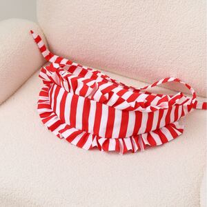 Bolsos De Hombro Tipo Almohada De Poliéster Con Rayas Fruncidas De Estilo Casual Para Mujer h5 Imagen5