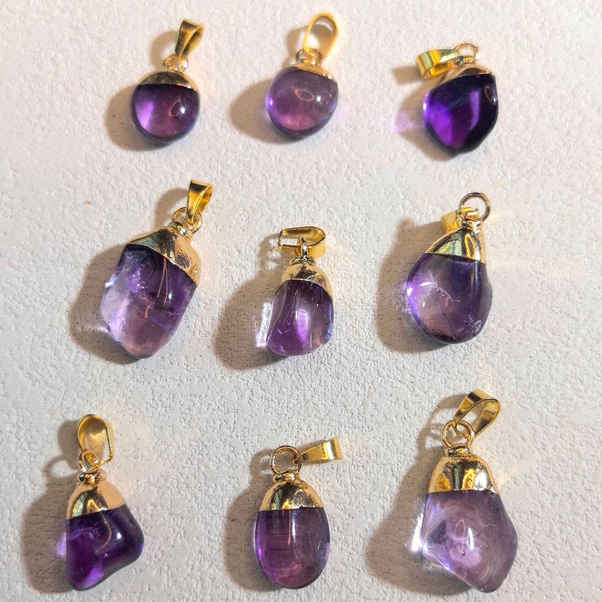 Irregular Shape Natural Stones Women's Pendants（Natural Stone, Each One With A Different Shape） h5 Picture4