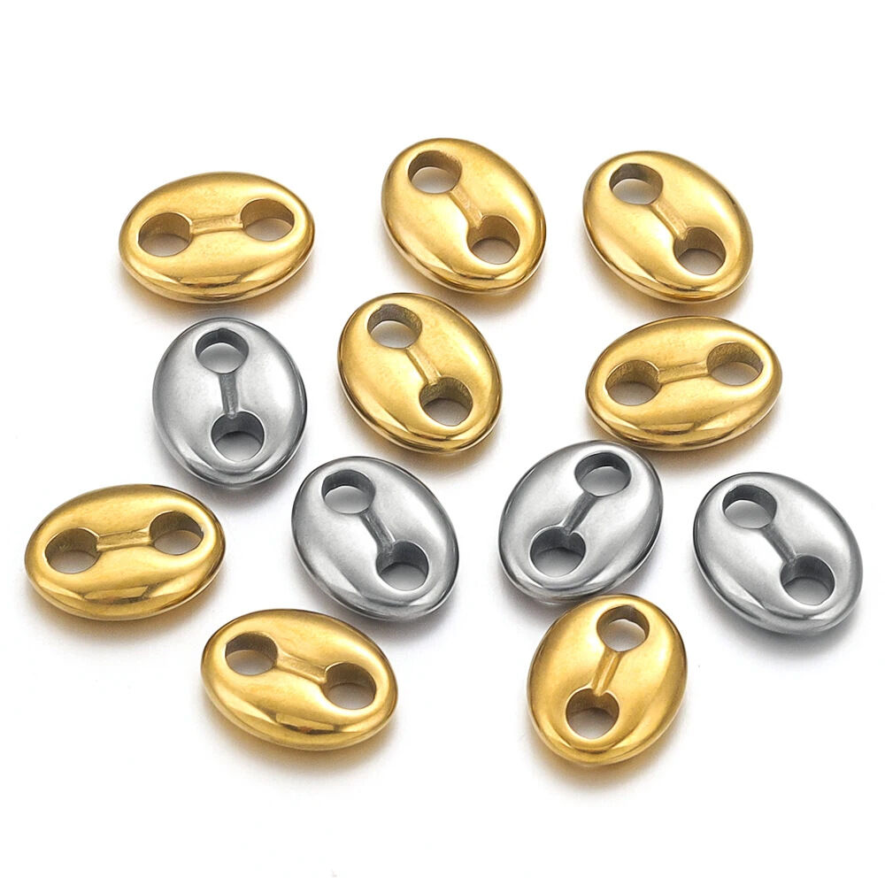 Geometric Shape Stainless Steel Waterproof Beads