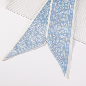 Simple Series Daily Solid Color Paisley Pattern Polyester Summer Scarves h5 Picture4
