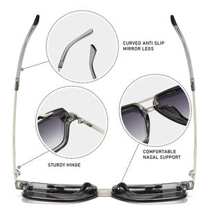 Simple Series Casual Solid Color Leopard Print Gradient Color Unisex Sunglasses h5 Picture3