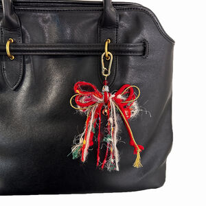 Simple Series Casual Bow Knot Christmas Mixed Color Woven Rope Bag Charms h5 Picture2