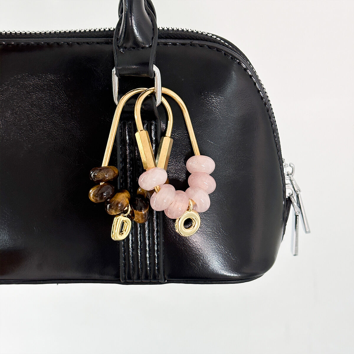 Simple Series Daily Letter Beads Gradient Color Agate Bag Charms 2