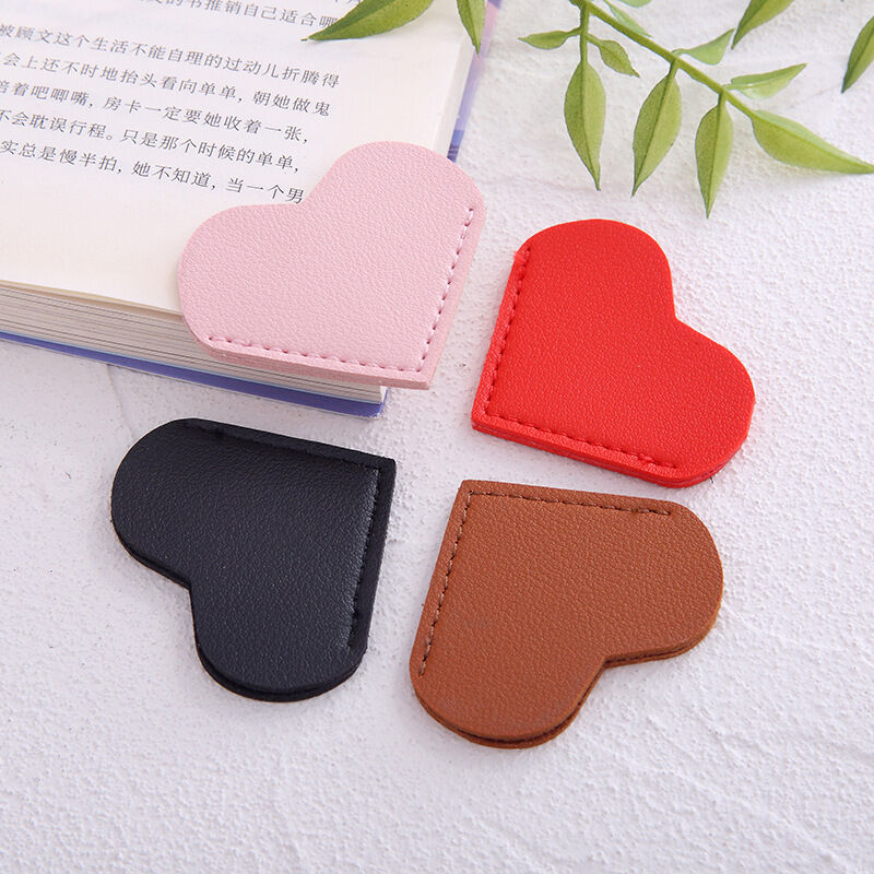 Onglets Et Étiquettes Simple Series Daily Premium Quality Pu Couleur Unie En Forme De Cœur Image2
