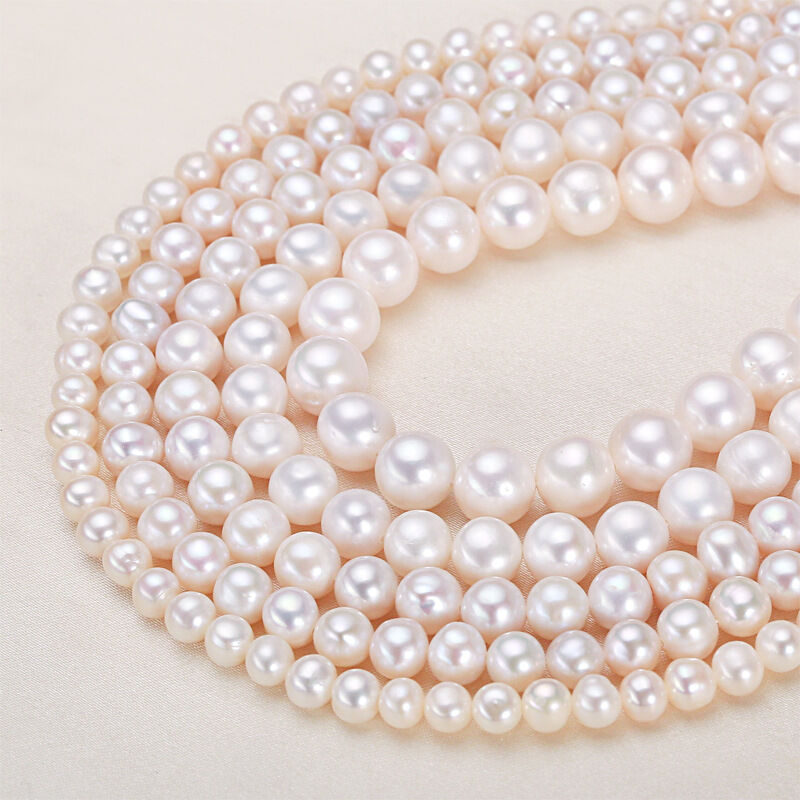 Simple Series Elegant Beads Freshwater Pearls Women's Pearl Necklace Picture2