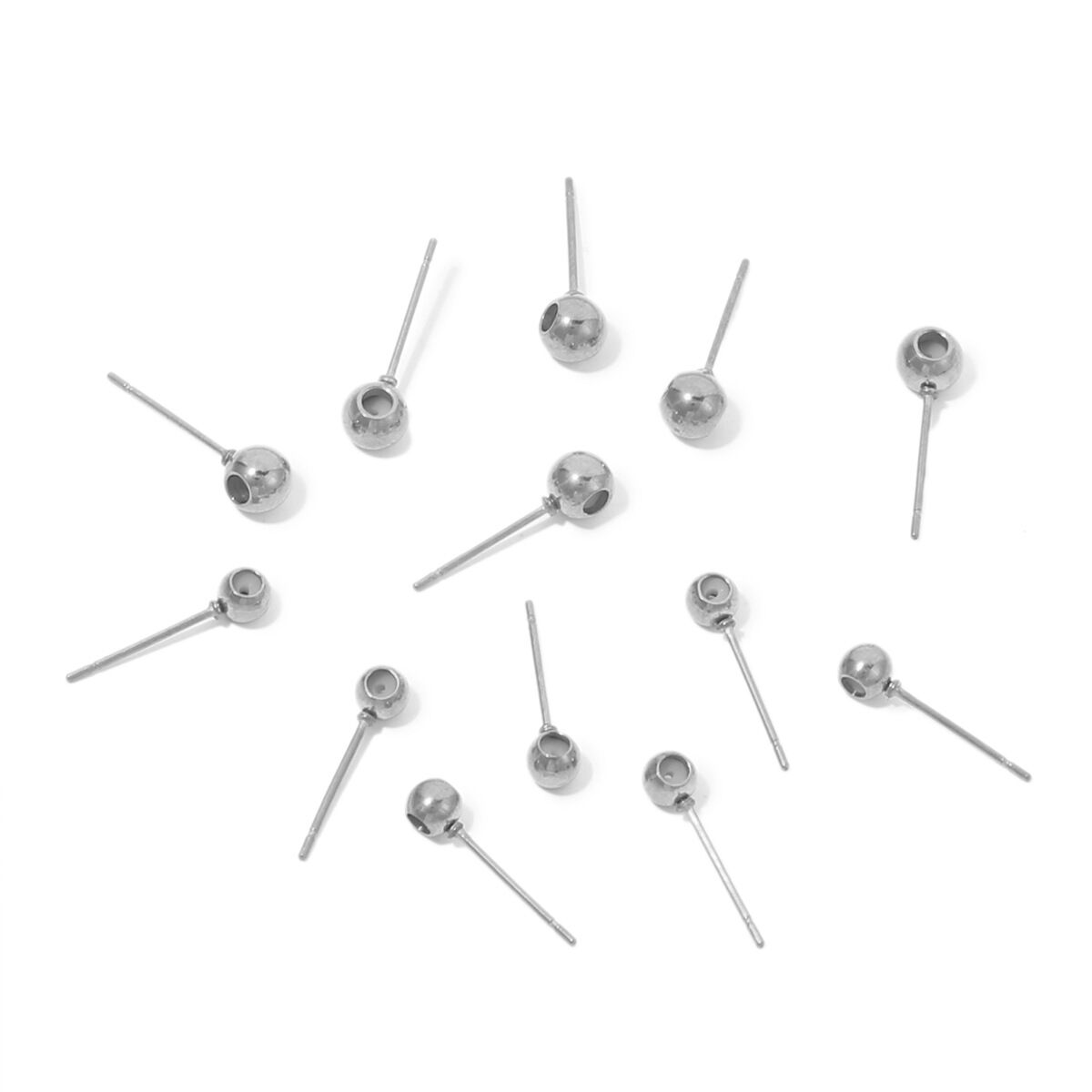 Solid Color Stainless Steel Waterproof Gold Color Earrings Findings Picture2