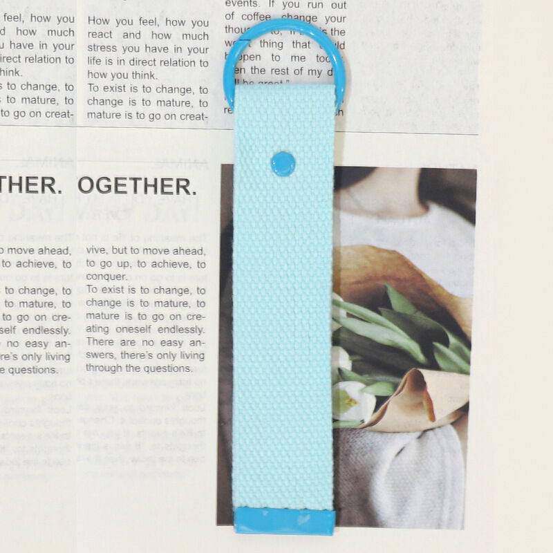 Simple Series Daily Solid Color Woven Cotton Keychain