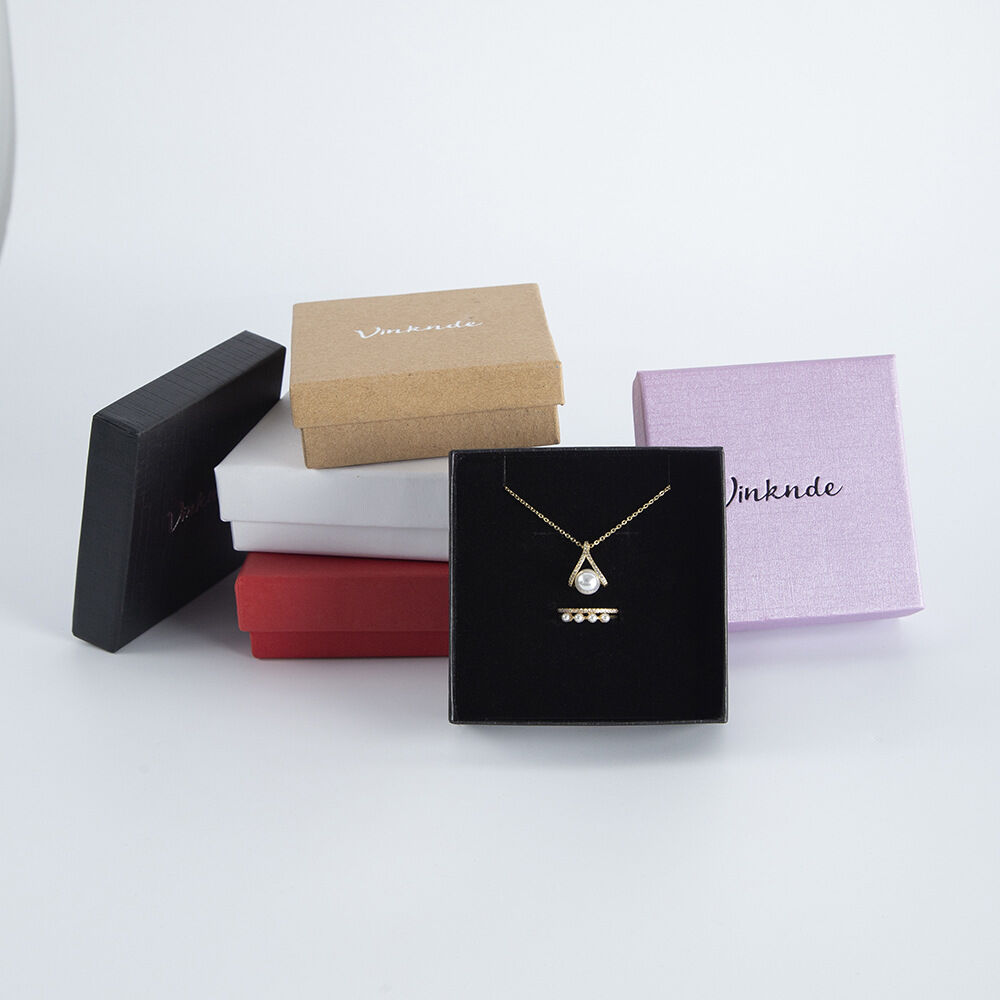 Solid Color Paper Jewelry Boxes h5Picture3