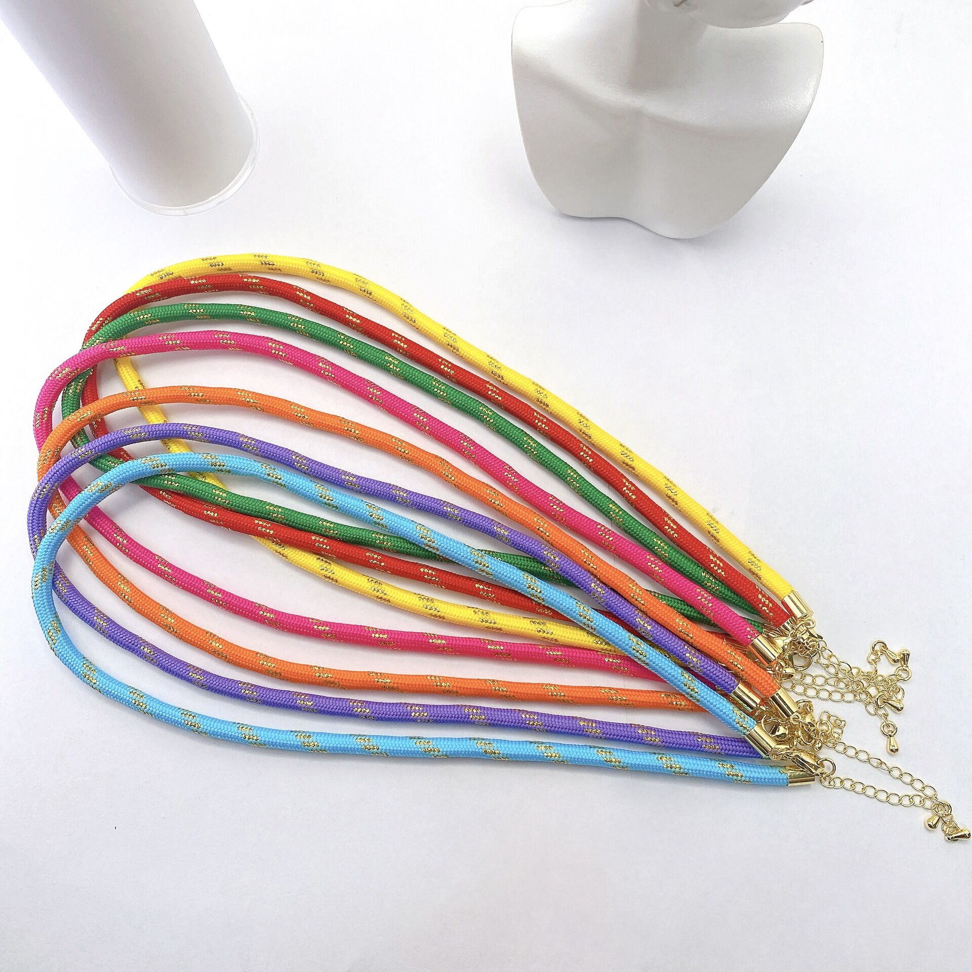Casual Mixed Color Rope Necklaces Picture2