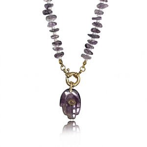 Romantic Series Sweet Irregular Shape Beads Crystal Women's Beaded Necklaces h5 Picture2
