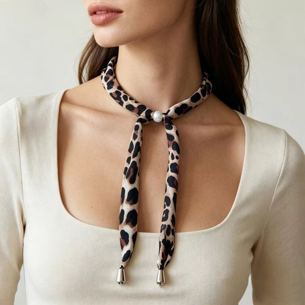 Ethnic Series Daily Plant Fabric Gold Color Women's Braided Necklaces Picture2
