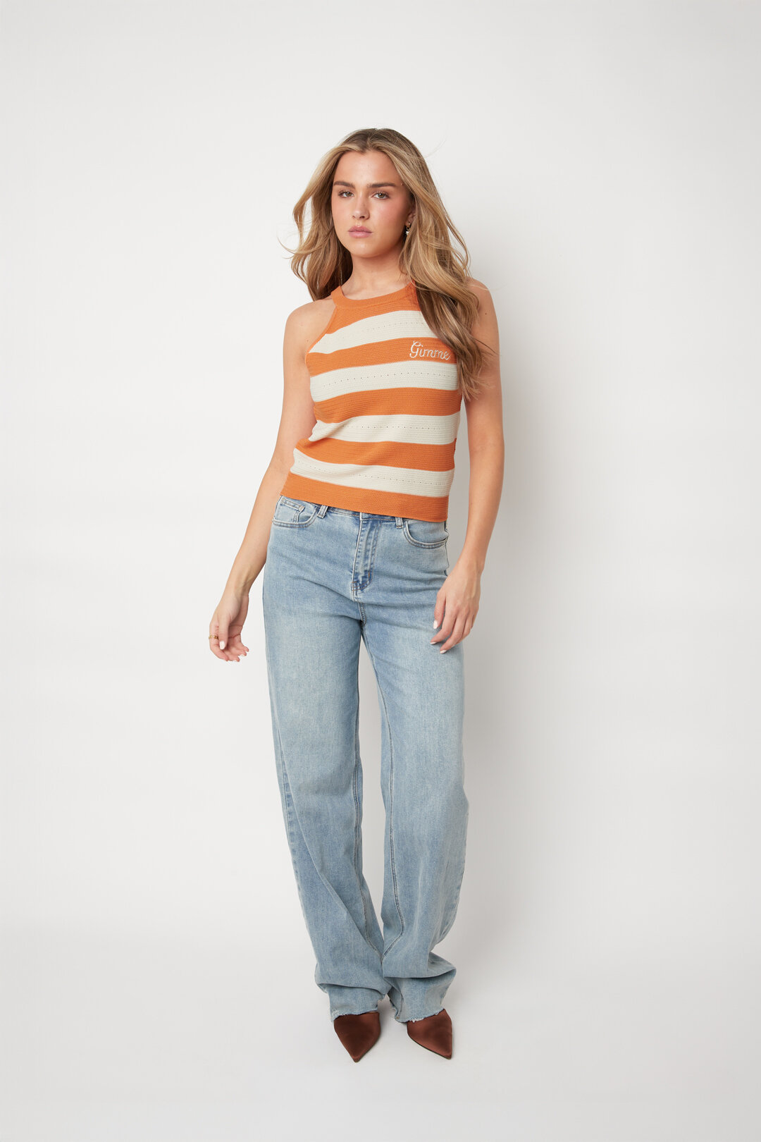 Human Cotton Knitted vest Stripes Casual Spring/Summer None Clothes Picture4