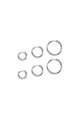colore argento/0.25*1.5cm/0.25*1.9cm/0.25*2.5cm/3 paia Immagine8
