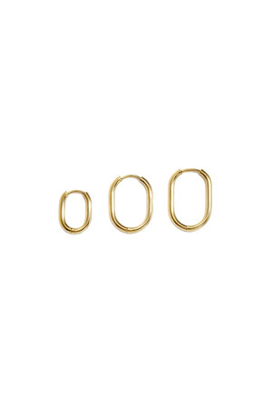Set Di Orecchini In Acciaio Inossidabile Dalla Forma Geometrica, Semplici, Per Tutti I Giorni, Serie Simple, Gioielli Da Donna h5